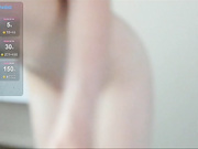 Hollywww - блондиночка с бледной кожей и большими сиськами соблазняет голым телом