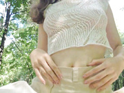 lilo_princess,без трусиков,в парке