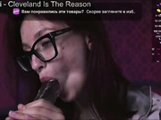 Suk_ki - вылизывает прозрачный дилдо