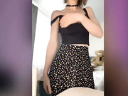 Witch_peach в колготках без трусиков-5