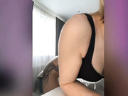 Witch_peach в колготках без трусиков-8