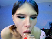 Минет слюнявый