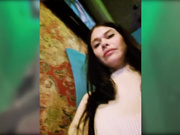 Miss_Viktoria в ресторане с заходом в туалет