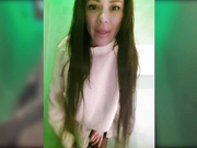 Miss_Viktoria в ресторане с заходом в туалет