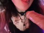 1Kaifeta - слюнявый минет с сексуальными стонами от богини фетиша