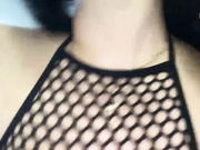 xLadySexxx - боди-сеточка + шикарный отсос дилдо