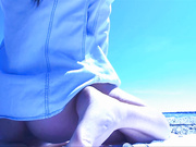 Outdoorrisky beach genuine cum