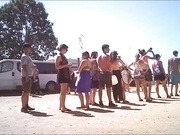 Общая душевая на пляже