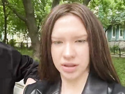 ShyAlika лижут соски на улице