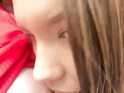 ShyAlika лижут соски на улице