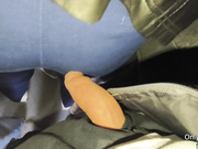 Шикарная жопа зрелой женщины получала мой член в автобусе