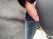 Великолепная зрелая жопа зрелой милфы в лосинах доставила много удовольствия моему хую на пробе