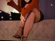 D_i_aM апскирт в колготках со швом-3