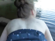 На озере с мужем