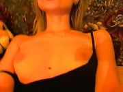 Забавы с тампоном в пизденке