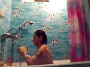 sandykiss в ванной и на кухне